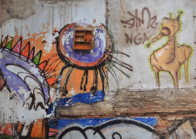 Composition with wooden bookcase